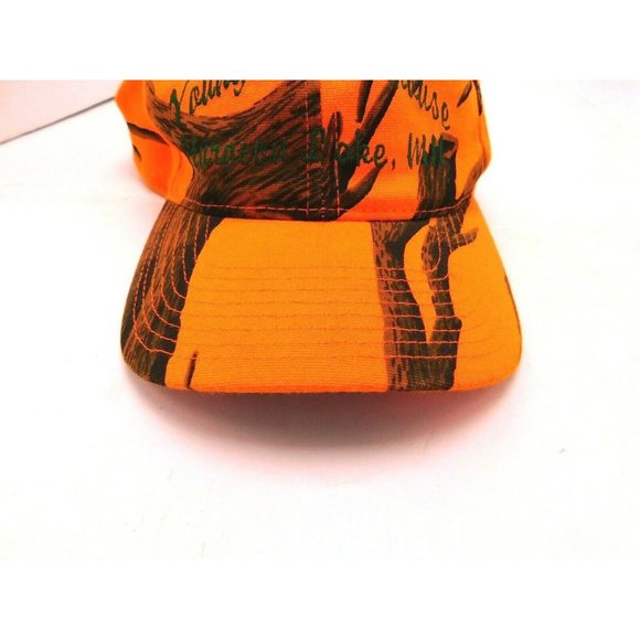 Youngs Greenhouse Sturgeon Lake Hat Cap Strapback Orange Brown Minnesota - Picture 3 of 9